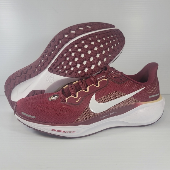 Nike Air Zoom Pegasus 41 FSU Mens Sz 10.5 FZ5114 600 Maroon White Florida State